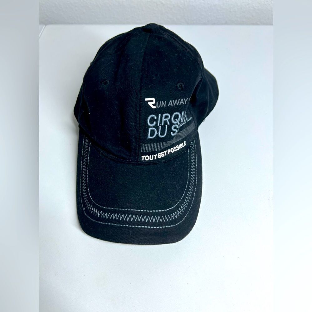 Rare Cirque du Soleil Black Baseball Cap Adult Size